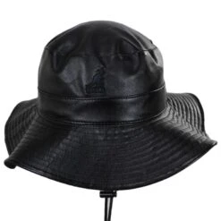 Kangol Reversible Faux Leather Bucket Hat