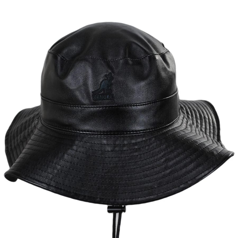 Kangol Reversible Faux Leather Bucket Hat 3 Kangol Reversible Faux Leather Bucket Hat