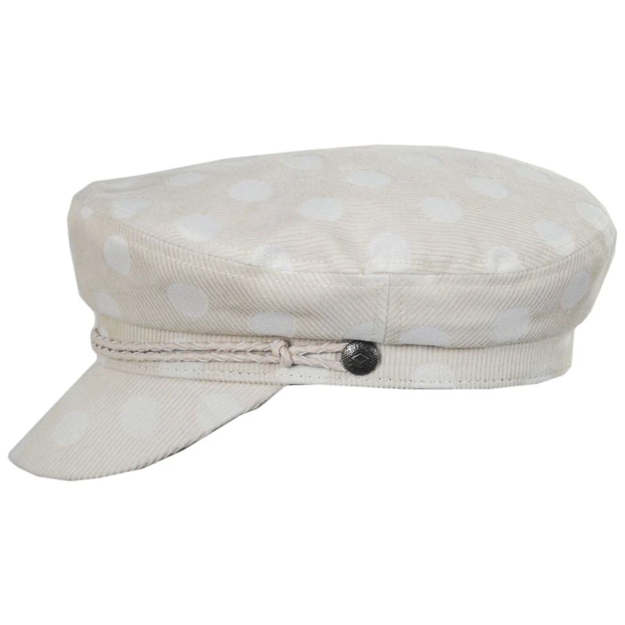 Ashland Polka Dot Cotton Blend Fiddler's Cap 4 Ashland Polka Dot Cotton Blend Fiddler's Cap - Image 2