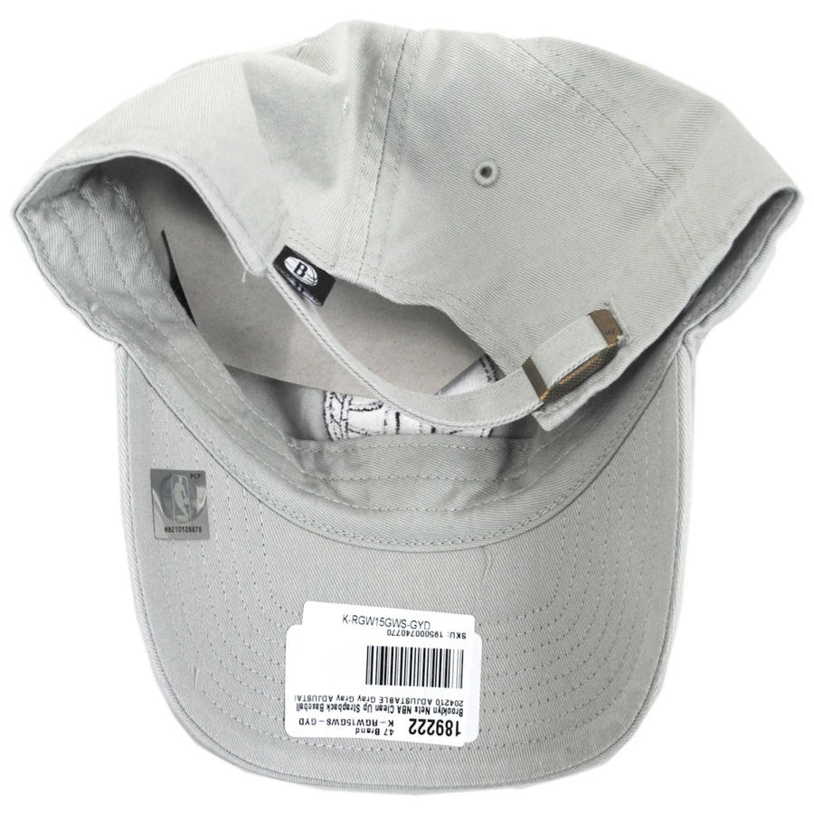 '47 BRAND Brooklyn Nets NBA Clean Up Strapback Baseball Cap Dad Hat 5 '47 BRAND Brooklyn Nets NBA Clean Up Strapback Baseball Cap Dad Hat - Image 3