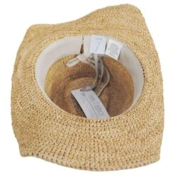 Mazatlan Crochet Raffia Straw Western Hat -Fashion Hat Discount Store 430551