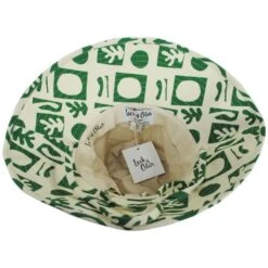 Holiday Retro Cotton Bucket Hat - White/Green -Fashion Hat Discount Store 431661
