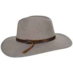 Field Proper Wool Felt Fedora Hat - Tan -Fashion Hat Discount Store 433038
