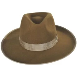 Reno Wool Felt Fedora Hat - Bronze
