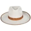 Reno Wool Felt Fedora Hat - Off White -Fashion Hat Discount Store 433340