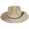 Vintage Couture Mateo Floral Band Palm Straw Rancher Fedora Hat -Fashion Hat Discount Store 435002