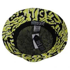 Kangol Carnival Casual Tropic Bucket Hat - Black/Green -Fashion Hat Discount Store 435735