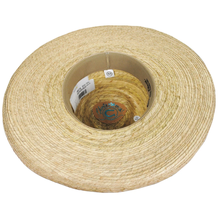 CHARLIE 1 HORSE Teepee Wide Brim Palm Straw Fedora Hat 5 CHARLIE 1 HORSE Teepee Wide Brim Palm Straw Fedora Hat - Image 3