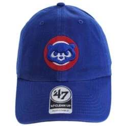 '47 BRAND Chicago Cubs MLB Cooperstown Clean Up Strapback Baseball Cap Dad Hat