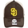 '47 BRAND San Diego Padres Trawler 47 Mesh Clean Up Snapback Baseball Cap 2 '47 BRAND San Diego Padres Trawler 47 Mesh Clean Up Snapback Baseball Cap -Fashion Hat Discount Store 436661