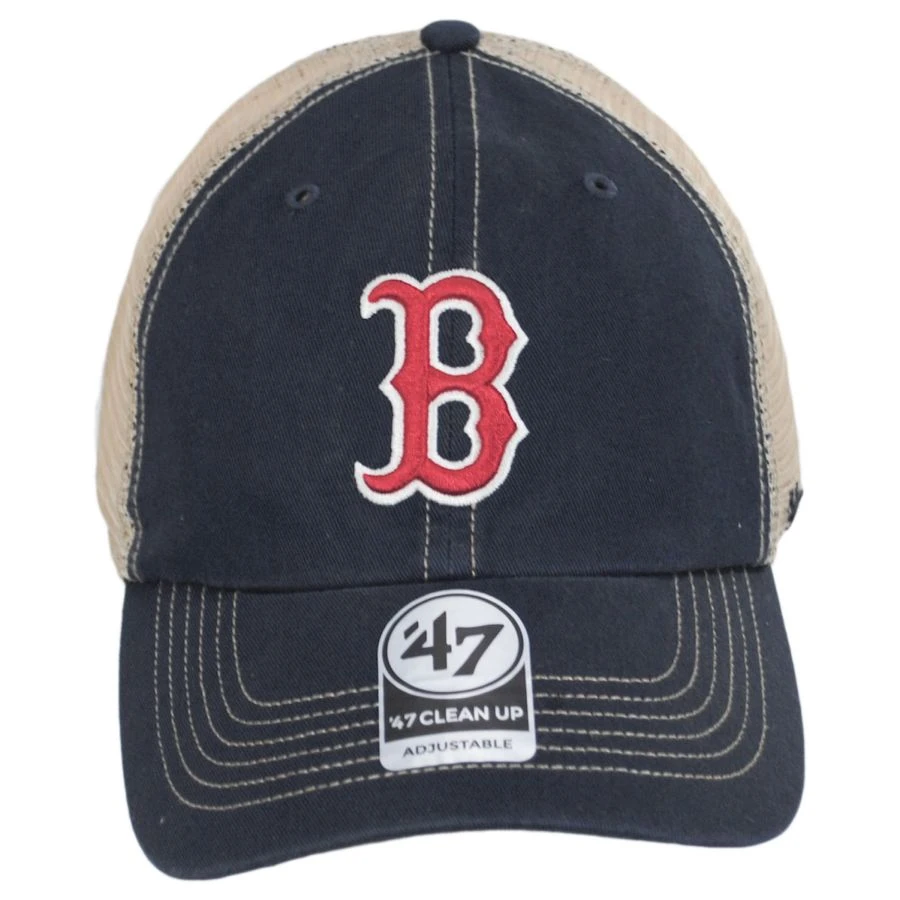 '47 BRAND Boston Red Sox Trawler 47 Mesh Clean Up Snapback Baseball Cap 3 '47 BRAND Boston Red Sox Trawler 47 Mesh Clean Up Snapback Baseball Cap