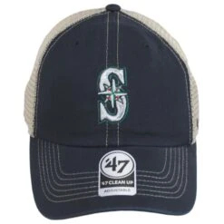 '47 BRAND Seattle Mariners Trawler 47 Mesh Clean Up Snapback Baseball Cap