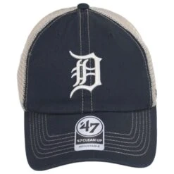 '47 BRAND Detroit Tigers Trawler 47 Mesh Clean Up Snapback Baseball Cap