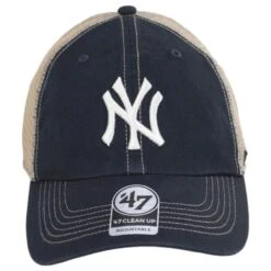 '47 BRAND New York Yankees Trawler 47 Mesh Clean Up Snapback Baseball Cap