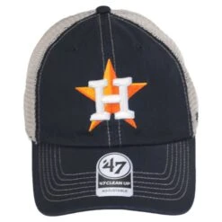 '47 BRAND Houston Astros Trawler 47 Mesh Clean Up Snapback Baseball Cap