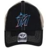 '47 BRAND Miami Marlins Trawler 47 Mesh Clean Up Snapback Baseball Cap 1 '47 BRAND Miami Marlins Trawler 47 Mesh Clean Up Snapback Baseball Cap -Fashion Hat Discount Store 437156