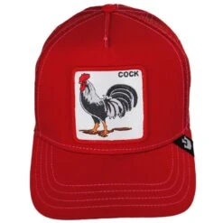 Goorin Bros Cock Mesh Trucker Snapback Baseball Cap - Red