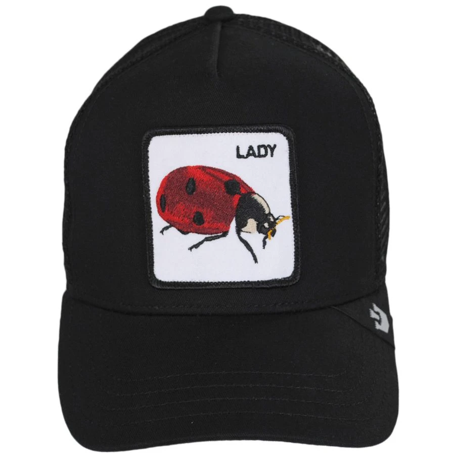 Goorin Bros Ladybug Trucker Snapback Baseball Cap 3 Goorin Bros Ladybug Trucker Snapback Baseball Cap