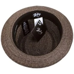 Bailey Waits Sewn Braid Straw Pork Pie Hat -Fashion Hat Discount Store 438117