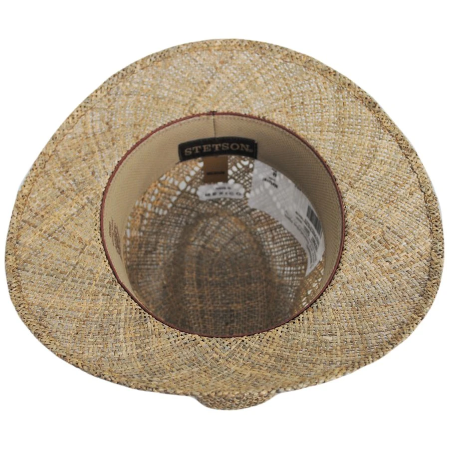 Stetson Creston Seagrass Straw Safari Fedora Hat 5 Stetson Creston Seagrass Straw Safari Fedora Hat - Image 3