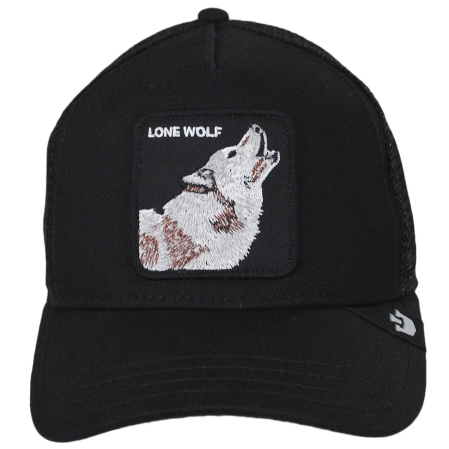 Goorin Bros Lone Wolf Mesh Trucker Snapback Baseball Cap 3 Goorin Bros Lone Wolf Mesh Trucker Snapback Baseball Cap