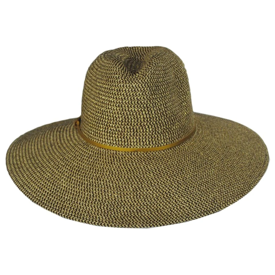 Harper Braided Toyo Straw Fedora Hat - Gold 3 Harper Braided Toyo Straw Fedora Hat - Gold