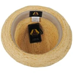 Oceanside Raffia Straw Fedora Hat -Fashion Hat Discount Store 442454