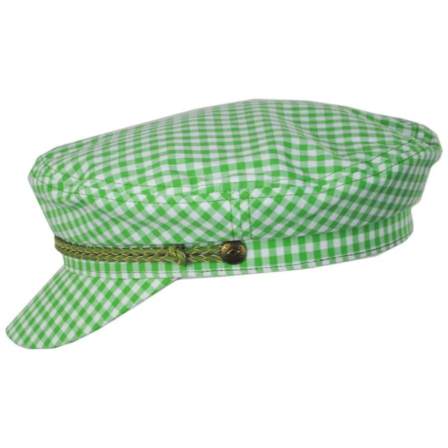 Ashland Gingham Plaid Fiddler Cap 4 Ashland Gingham Plaid Fiddler Cap - Image 2