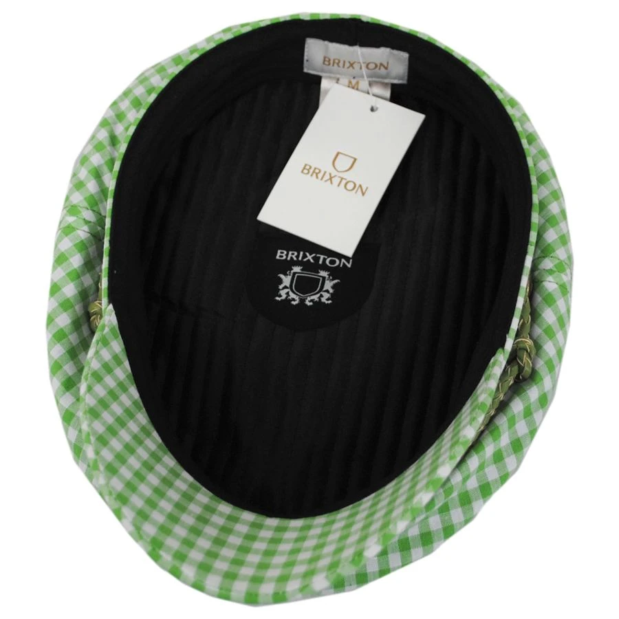 Ashland Gingham Plaid Fiddler Cap 5 Ashland Gingham Plaid Fiddler Cap - Image 3