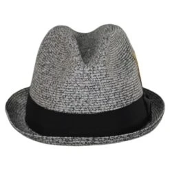 Soho Poly Braid Stingy Brim Fedora Hat
