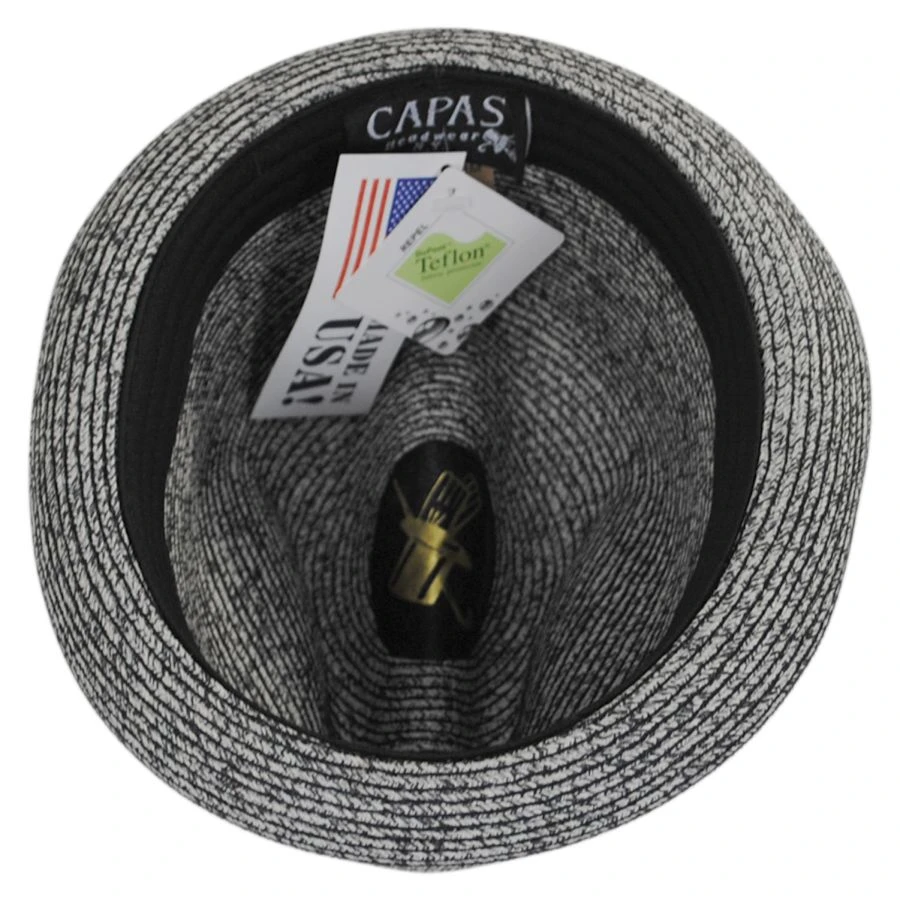 Soho Poly Braid Stingy Brim Fedora Hat 5 Soho Poly Braid Stingy Brim Fedora Hat - Image 3