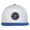 Oath III Snapback Baseball Cap - White/Blue -Fashion Hat Discount Store 443738
