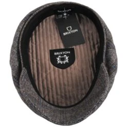 Tweed Fiddler's Cap - Brown/Navy -Fashion Hat Discount Store 443946