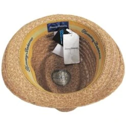 Tommy Bahama Bemaraha Raffia Straw Stingy Brim Fedora Hat -Fashion Hat Discount Store 443997