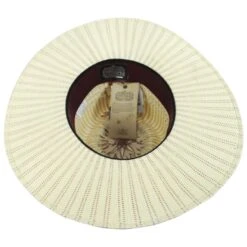 Vintage Couture Diamond Bangora Shantung Straw Fedora Hat -Fashion Hat Discount Store 445607