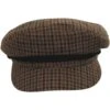 Tweed Plaid Fiddler's Cap - Caramel -Fashion Hat Discount Store 448806