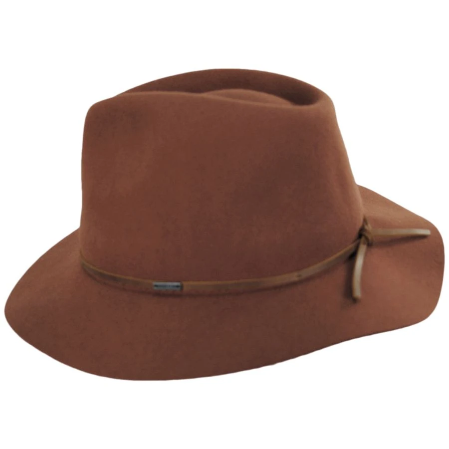 Wesley Packable Wool Felt Fedora Hat 4 Wesley Packable Wool Felt Fedora Hat - Image 2
