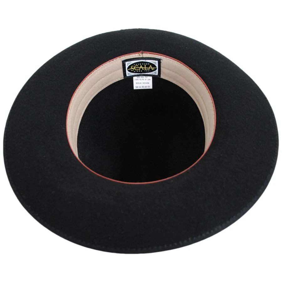 Scala Zamora Wool Felt Cattleman Western Hat 5 Scala Zamora Wool Felt Cattleman Western Hat - Image 3