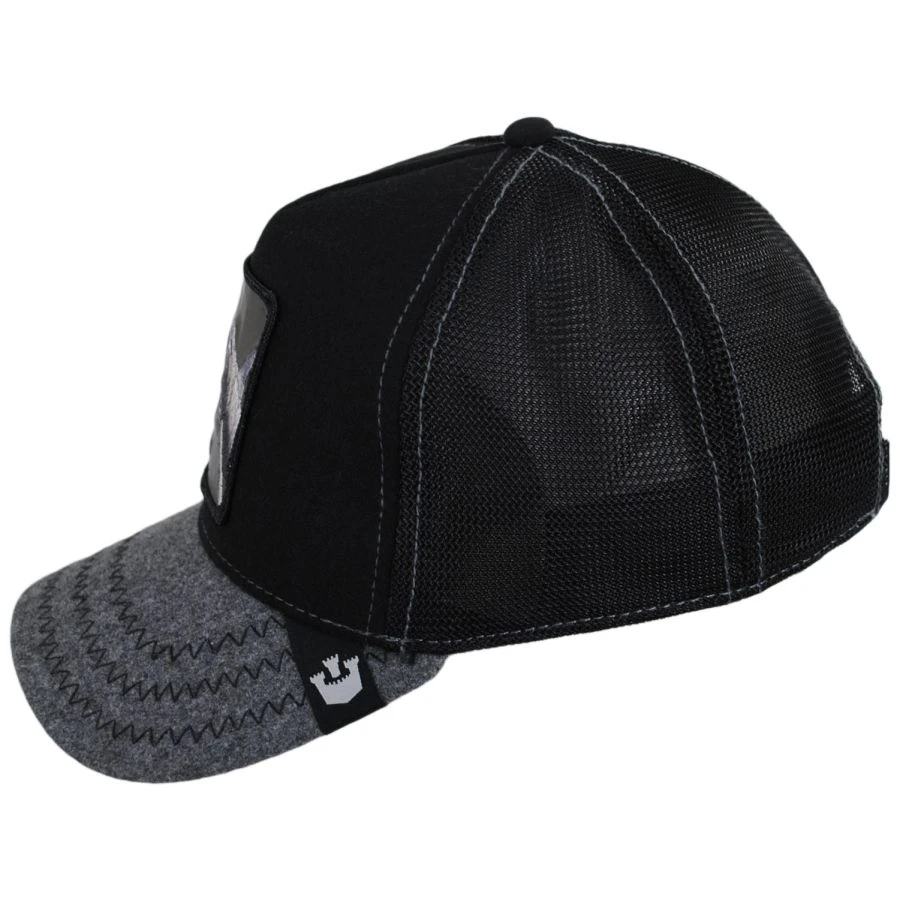 Goorin Bros Nightmare Alley Wool Noir Trucker Snapback Ball Cap 4 Goorin Bros Nightmare Alley Wool Noir Trucker Snapback Ball Cap - Image 2