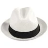 Panama Straw Trilby Fedora Hat -Fashion Hat Discount Store 453095