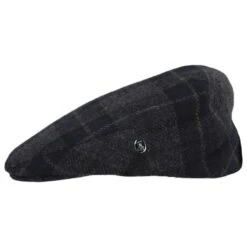 Plaid Virgin Wool Ivy Cap -Fashion Hat Discount Store 453356