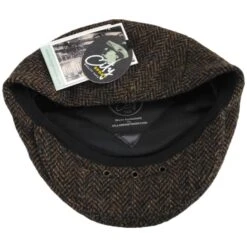 Herringbone Harris Tweed Wool Ivy Cap 7 Herringbone Harris Tweed Wool Ivy Cap -Fashion Hat Discount Store 453449