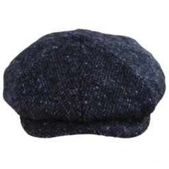 Glenborin Marl Donegal Tweed Wool Newsboy Cap