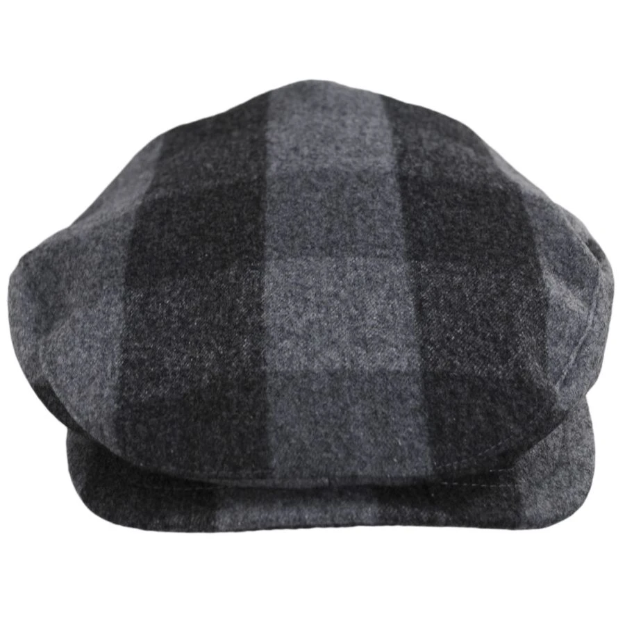 Danbury Wool Check Square Bill Ivy Cap 3 Danbury Wool Check Square Bill Ivy Cap