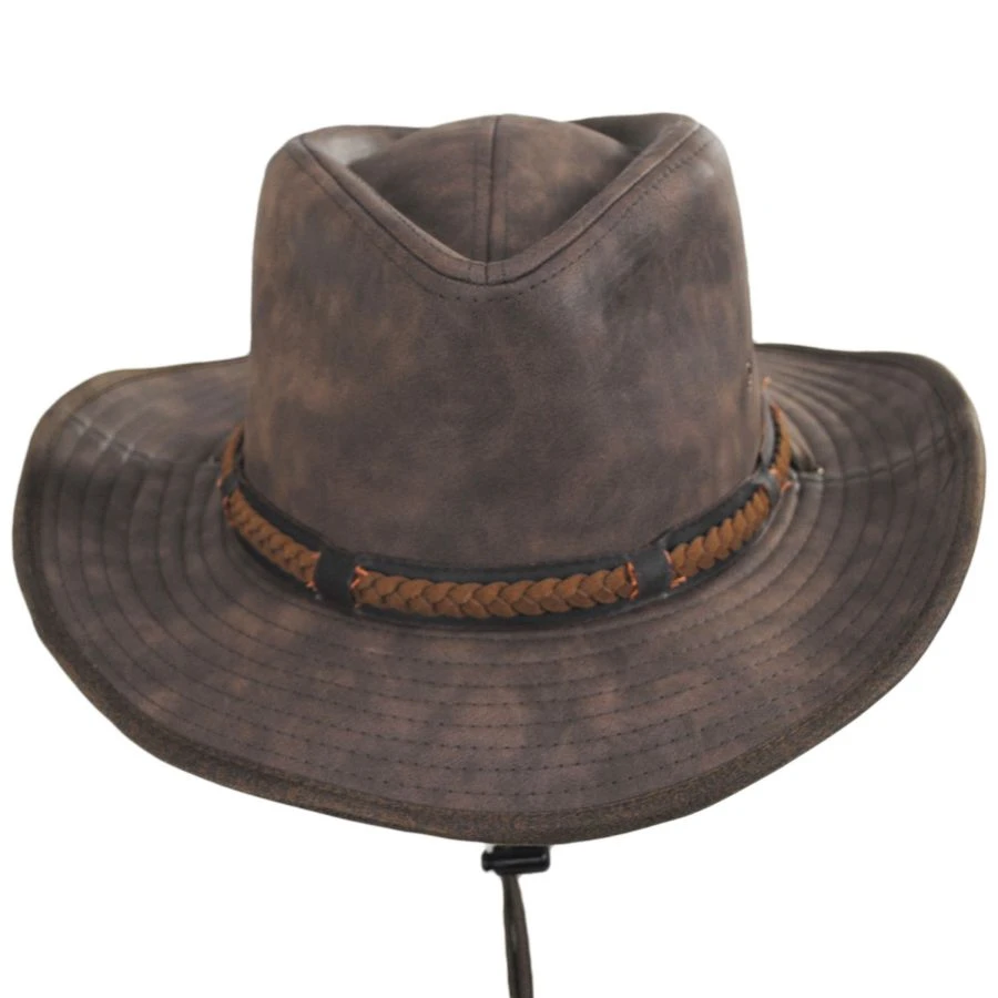 Buster Vegan Leather Outback Hat 3 Buster Vegan Leather Outback Hat