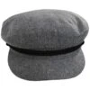 Tweed Fiddler's Cap - Gray/Charcoal 1 Tweed Fiddler's Cap - Gray/Charcoal -Fashion Hat Discount Store 456342