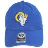 '47 BRAND Los Angeles Rams NFL Clean Up Strapback Baseball Cap Dad Hat -Fashion Hat Discount Store 458751