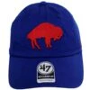 '47 BRAND Buffalo Bills NFL Clean Up Strapback Baseball Cap Dad Hat -Fashion Hat Discount Store 458760