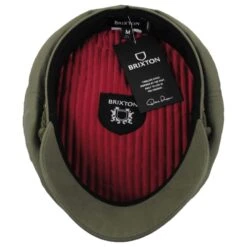 Cotton Twill Fiddler Cap - Olive Green -Fashion Hat Discount Store 460673