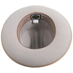 Scala Zamora Wool Felt Cattleman Western Hat - Silverbelly -Fashion Hat Discount Store 460892